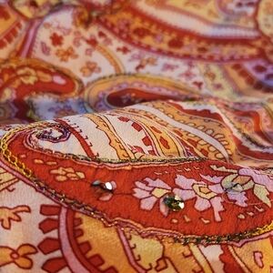 Paisley Pencil Skirt with embellishments!